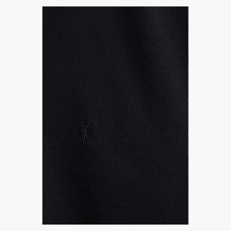 Saint Laurent Logo Polo Black