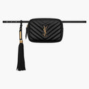 Saint Laurent Lou Belt Bag Matelasse Leather Black