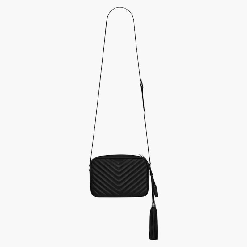 Saint Laurent Lou Came Bag Crossbody Matelasse Leather Black