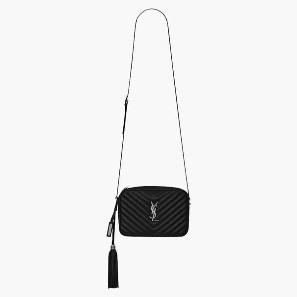 Saint Laurent Lou Came Bag Crossbody Matelasse Leather Black