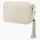 Saint Laurent Lou Camera Bag Quilted Blanc Vintage