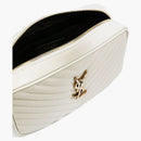 Saint Laurent Lou Camera Bag Quilted Blanc Vintage
