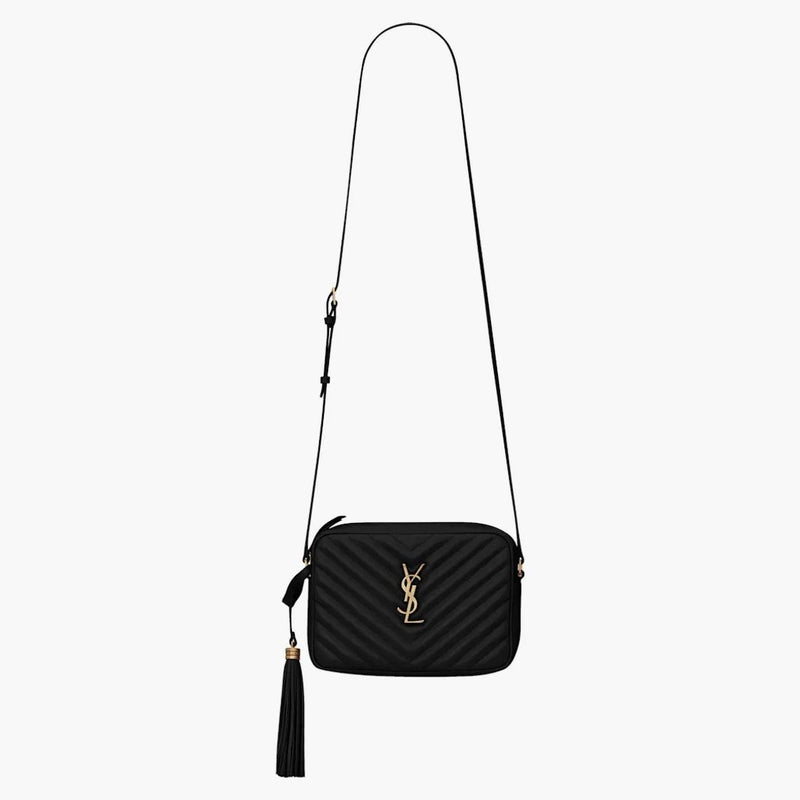 Saint Laurent Lou Camera Bag Quilted Bronze Black