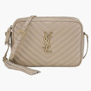 Saint Laurent Lou Crossbody Bag Small Monogram Beige