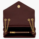 Saint Laurent Loulou Medium Chain Bag Matelasse Y Rouge Legion