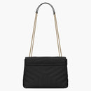 Saint Laurent Loulou Small Chain Bag Matelasse Y Black/Gold