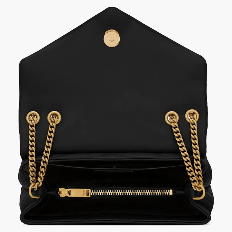 Svatý Laurent Loulou Malý řetězový taška Matelasse Y Black/Gold