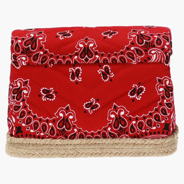 Svatý Laurent Loulou Espadrille Bandana ramenní taška červená