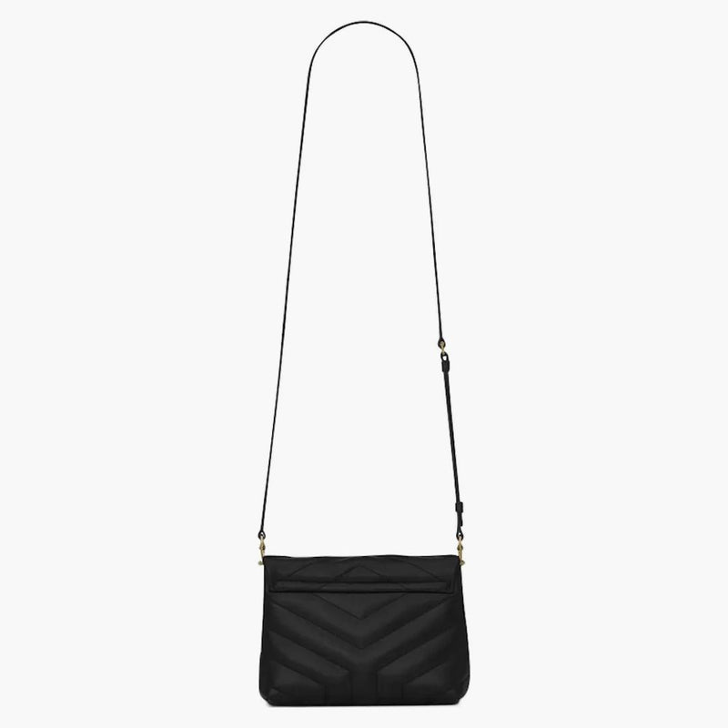 Saint Laurent Loulou Toy Bag Matelasse Leather Gold-Tone Black