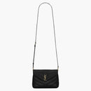 Saint Laurent Loulou Toy Bag Matelasse Leather Gold-Tone Black