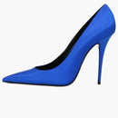 Saint Laurent Marylin Pump Electric Blue Satin