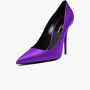 Saint Laurent Marylin Pump Purple Satin