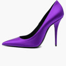 Saint Laurent Marylin Pump Purple Satin