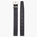 Saint Laurent Monogram Square Buckle Belt Silver-Tone Black