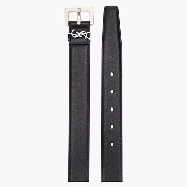 Svatý Laurent Monogram Square Square Belt Belt Black