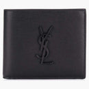 Saint Laurent Monogram Matt Techno Card Holder Black