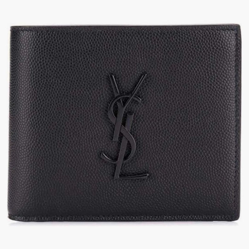 Saint Laurent Monogram Matt Techno Card Holder Black