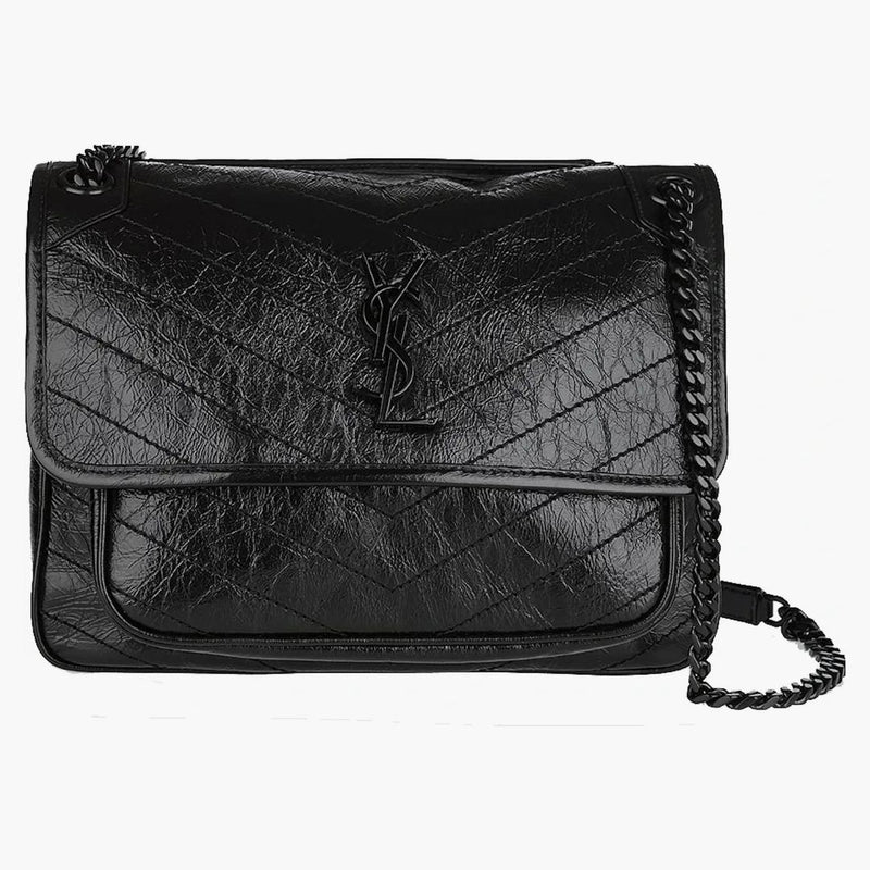 Saint Laurent Niki Stucco a tracolla medio nero
