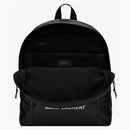 Saint Laurent Nuxx Backpack In Nylon Silver/black