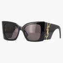 Saint Laurent Oversized Sunglasses Black/black (sl-m119-blaze-001)