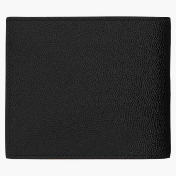 Saint Laurent Paris East/West Wallet med myntväska de Poudre präglad svart