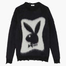 Saint Laurent Playboy Sweater in Mohair Black White