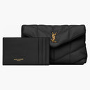 Saint Laurent Pouch in Quilted Lambskin Small Black