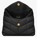 Saint Laurent Pouch in Quilted Lambskin Small Black