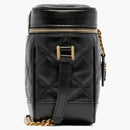 Saint Laurent Quilted 2way Vanity Bag Black