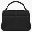 Saint Laurent Quilted College Shoulder Bag Medium Black