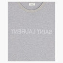 Saint Laurent Reverse T-shirt Gris Chine et Natural