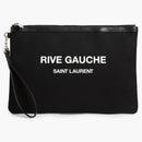 Saint Laurent Rive Gauche Canvas Pouch Black