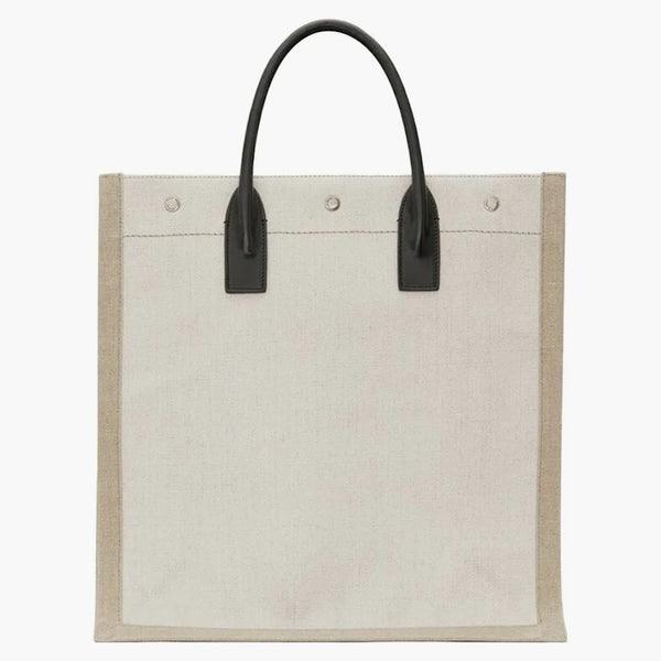 Saint Laurent Rive Gauche North/South Dead White Linen/Beige