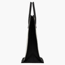 Saint Laurent Rive Gauche North/South dead white linen/black