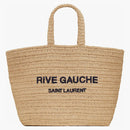 Saint Laurent Rive Gauche Supple Raffia dead bag natural