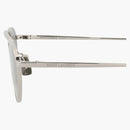 Saint Laurent Round-frame Metal Sunglasses Silver/silver/grey (sl538-30013515-002)