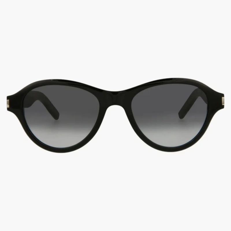 Saint Laurent Round Oval Sunglasses Black/Black/Gray (SL520SUNSE-30013041-001)
