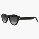 Gafas de sol ovales redondas de Saint Laurent Negro/Negro/Gris (SL520SUNSE-30013041-001)