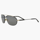 Saint Laurent Round Oval Sunglasses Black/black/silver (sl561-30013779-003)