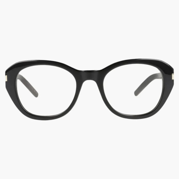 Occhiali da sole rotondi di Saint Laurent Nero/Nero/Giallo (SL604-30014381-001)