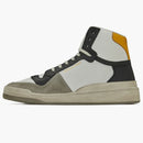 Saint Laurent SL-24 Mid Distressed Optic White Black Yellow