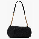 Saint Laurent Sade Tube Bag in Quilted Lambskin Small Noir