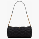Saint Laurent Sade Tube Bag in Quilted Lambskin Small Noir