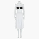 Saint Laurent Silk Bandeau Black