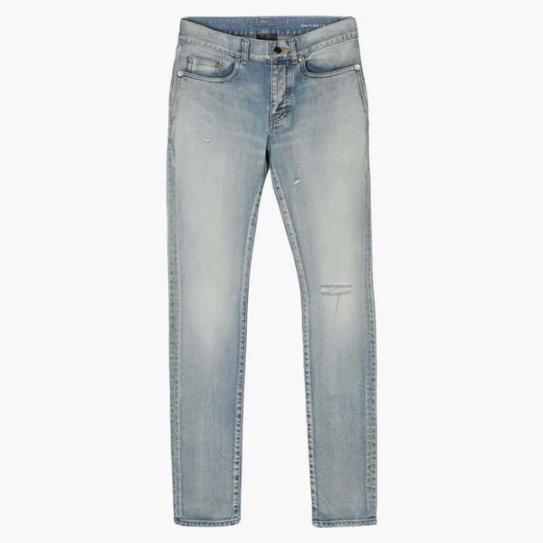 Saint Laurent Skinny 5 Pocket Low Džínové džíny Santa Monica Blue