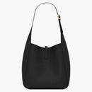 Saint Laurent Small LE 5 à 7 Supple in Grained Leather Black