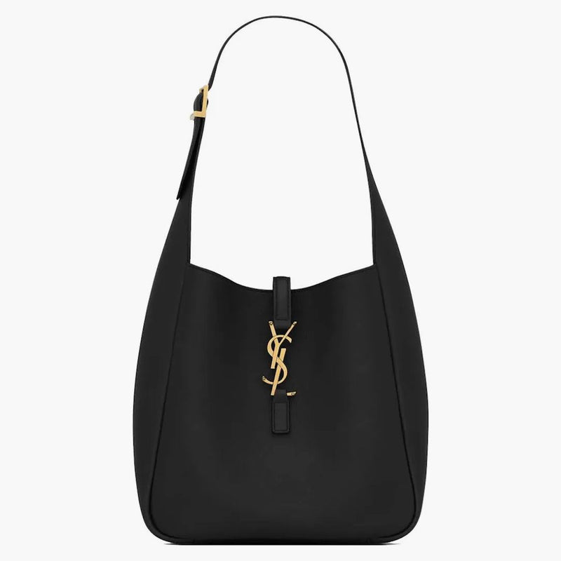 Svatý Laurent Small Le 5 à 7 Supple in Gracered Leather Black