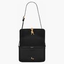 Saint Laurent Solferino Box Leather Satchel Medium Black