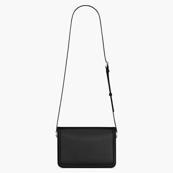 Saint Laurent Solferino Medium Satchel In Smooth Leather Black