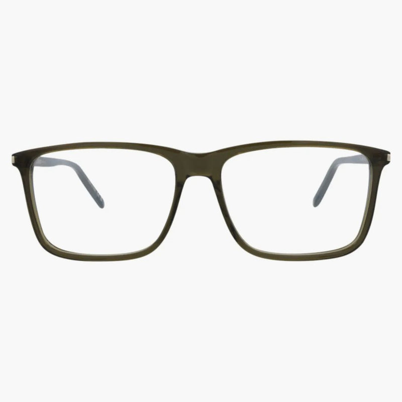 Saint Laurent Square Eyeglasses Green/green/transparent (sl454-30011112-008)